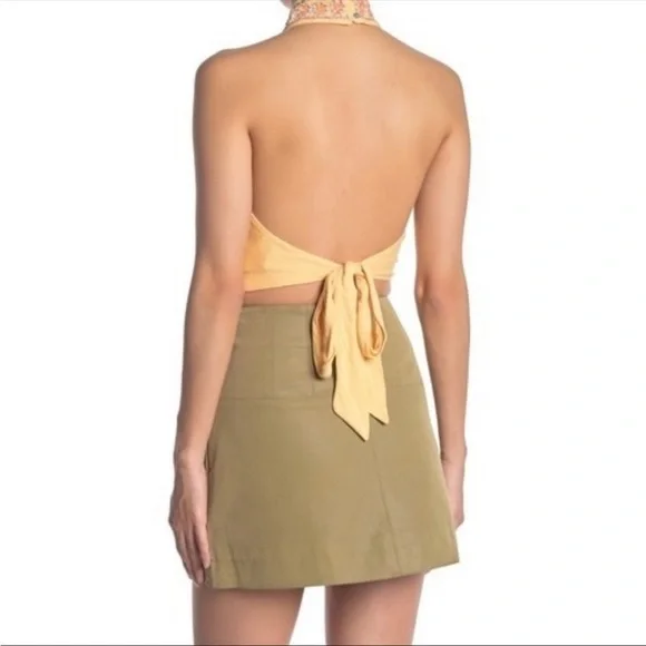 Free People GOA Embroidered Halter Crop Tops - Picture 2 of 6